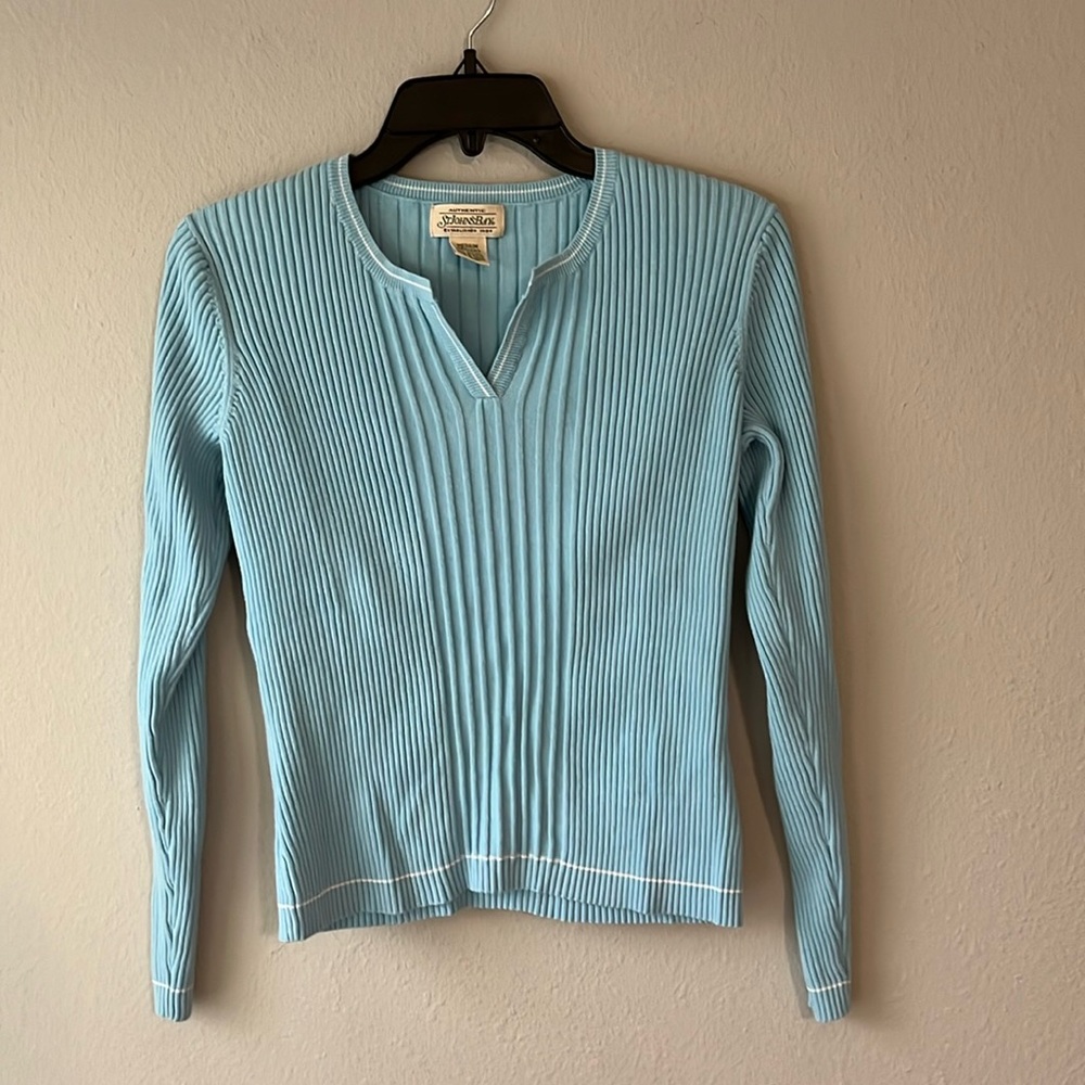Vintage ribbed St. John’s Bay cotton sweater size M